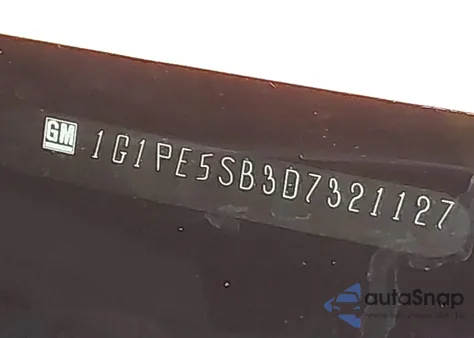 2013 Chevrolet Cruze 2Lt Auto из США, поврежденный, VIN 1G1PE5SB3D7321127